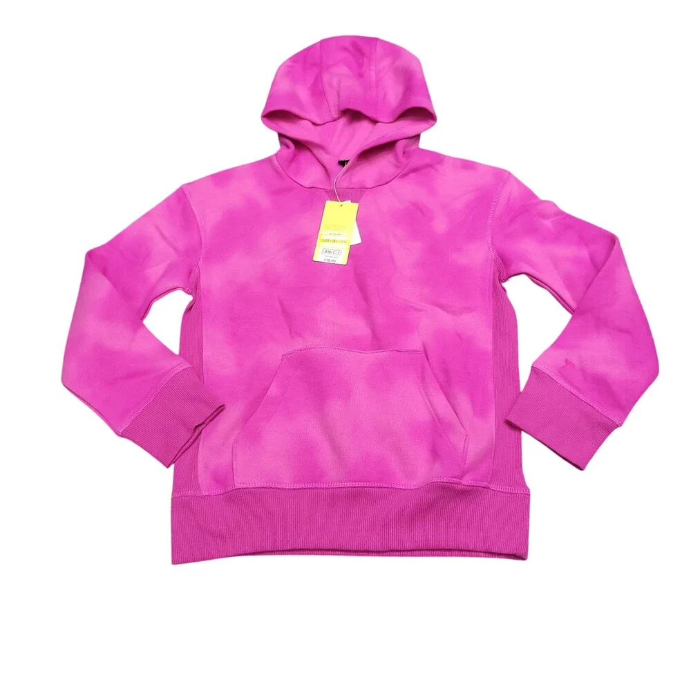 Girls Fleece Long Sleeves Hoodie Sweatshirt - All In Motion Pink Size Small 6/7
